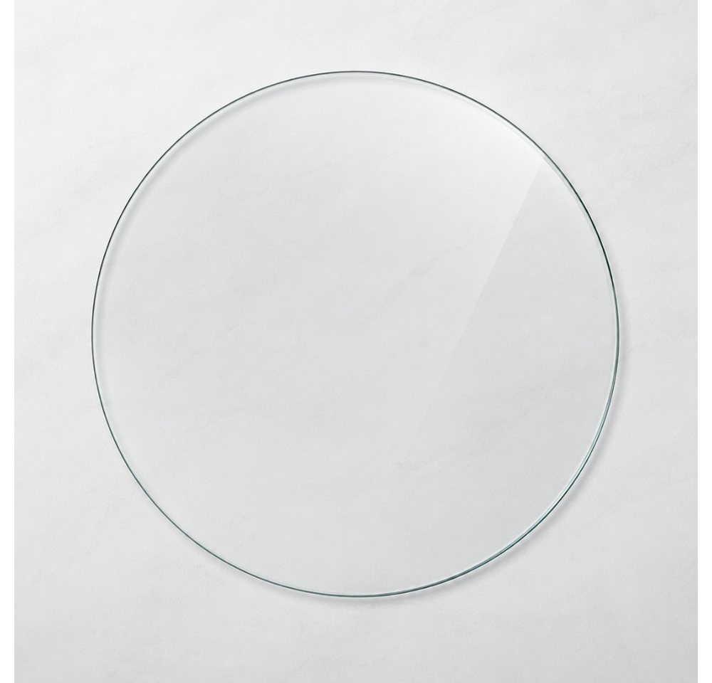 LebensWohnArt Tischplatte Glasplatte TERRY 60cm Rund 8mm Gehärtetes Glas Bild 4