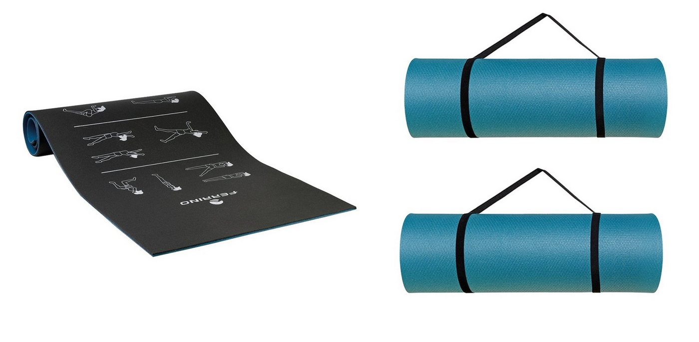 Ferrino Fitnessmatte Ferrino Fitnessmatte Jogamatte 186 x 61 cm 11114F (2-St), einer Dicke von 8 mm schützt Gelenke Bild 2