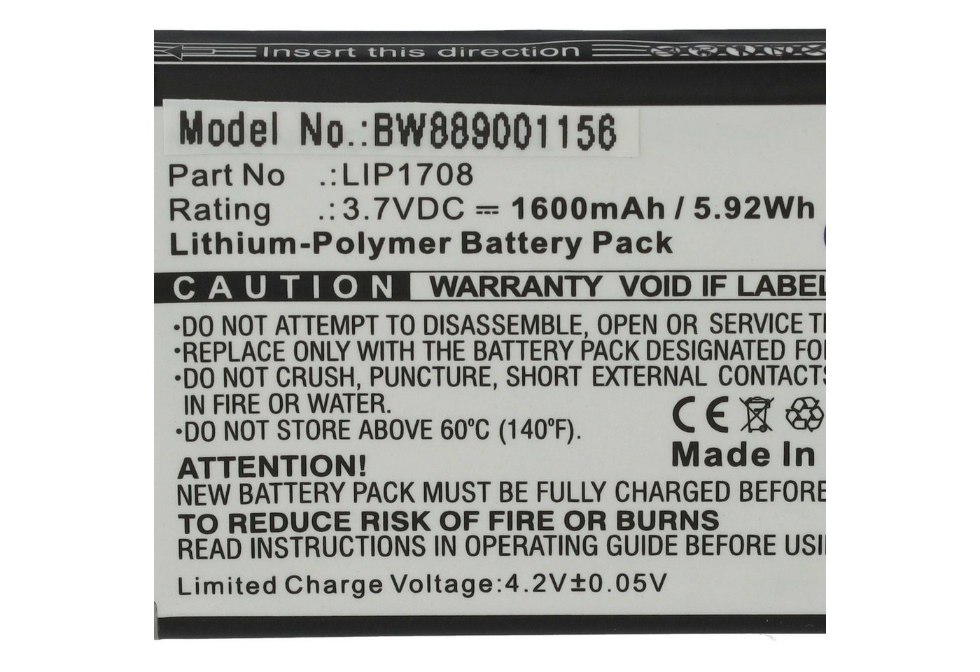 vhbw Akku passend für Sony Playstation 5 DualSense CFI-ZCT1W, DualSense, Akku Akku Li-Polymer 1600 mAh (3,7 V, 1 St), Leistungsfähiger Austausch-Akku für Spielkonsole, Wiederaufladbar Bild 5