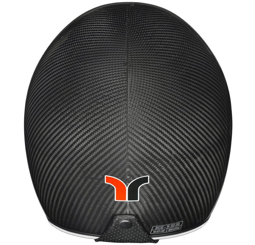 rueger-helmets Motorradhelm RC-591 Carbon Jethelm Motorradhelm Chopper Café Racer Sonnenvisier BobberRC-591 Carbon S Bild 4