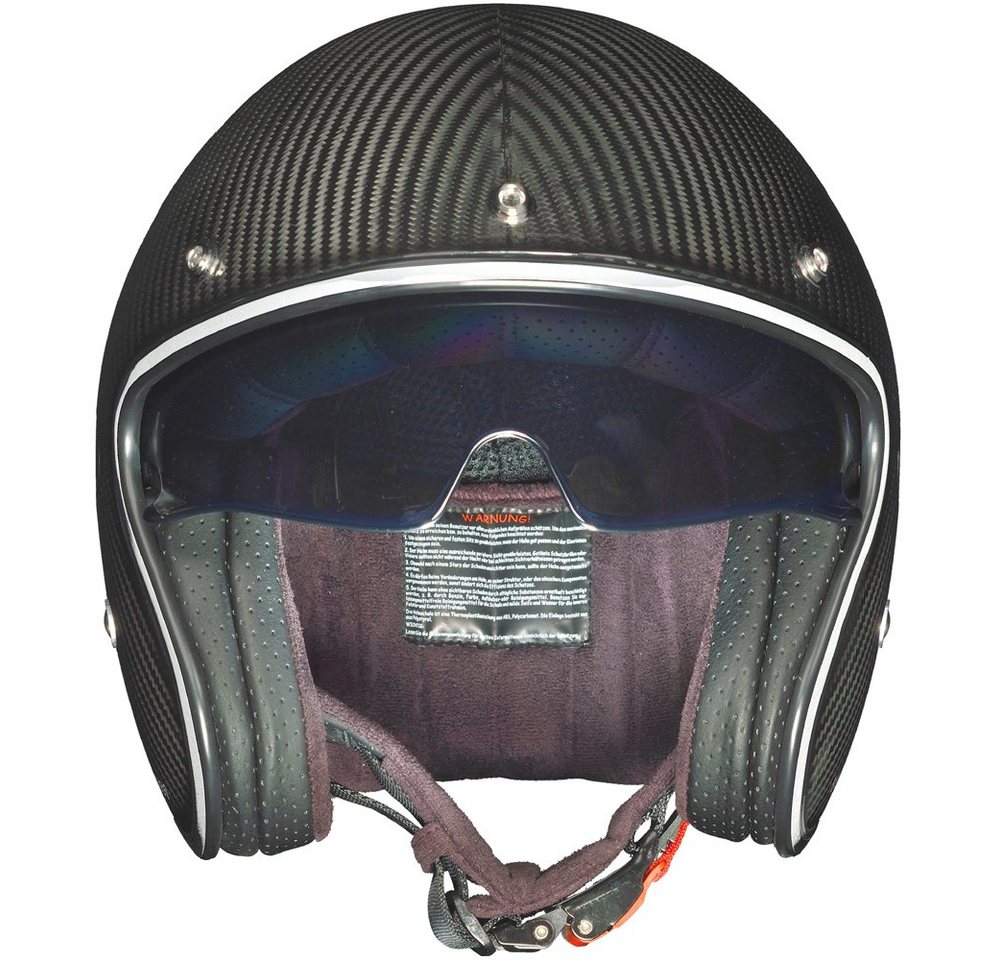 rueger-helmets Motorradhelm RC-591 Carbon Jethelm Motorradhelm Chopper Café Racer Sonnenvisier BobberRC-591 Carbon S Bild 5