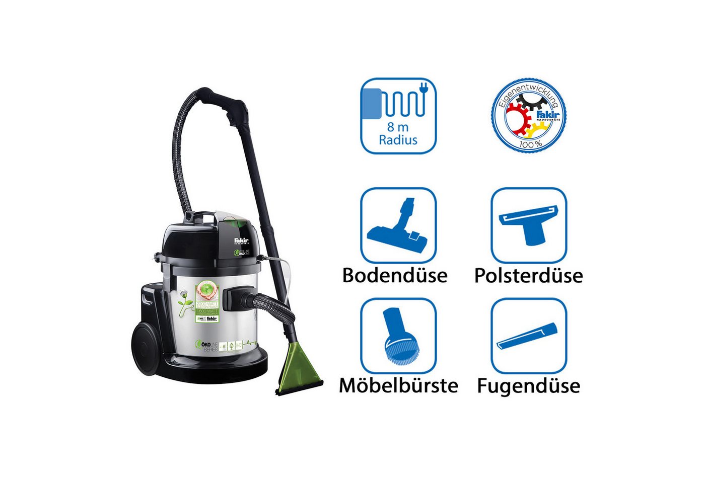 FAKIR Wasch-Sauger FAKIR Kessel-Waschsauger premium SR 9800 S, 1600 W Bild 4