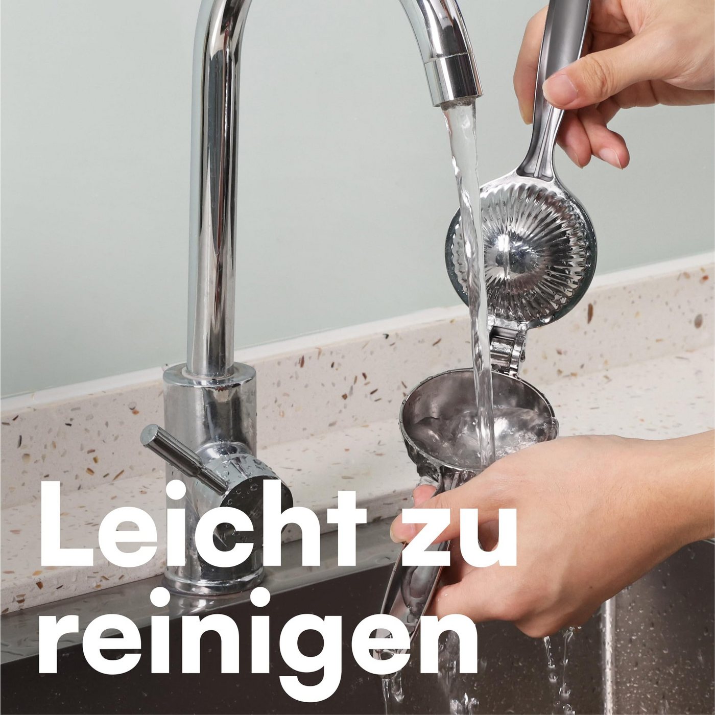 H&S Zitruspressenaufsatz H&S Zitronenpresse manuell, Handpresse für Zitronen und Limetten Bild 3