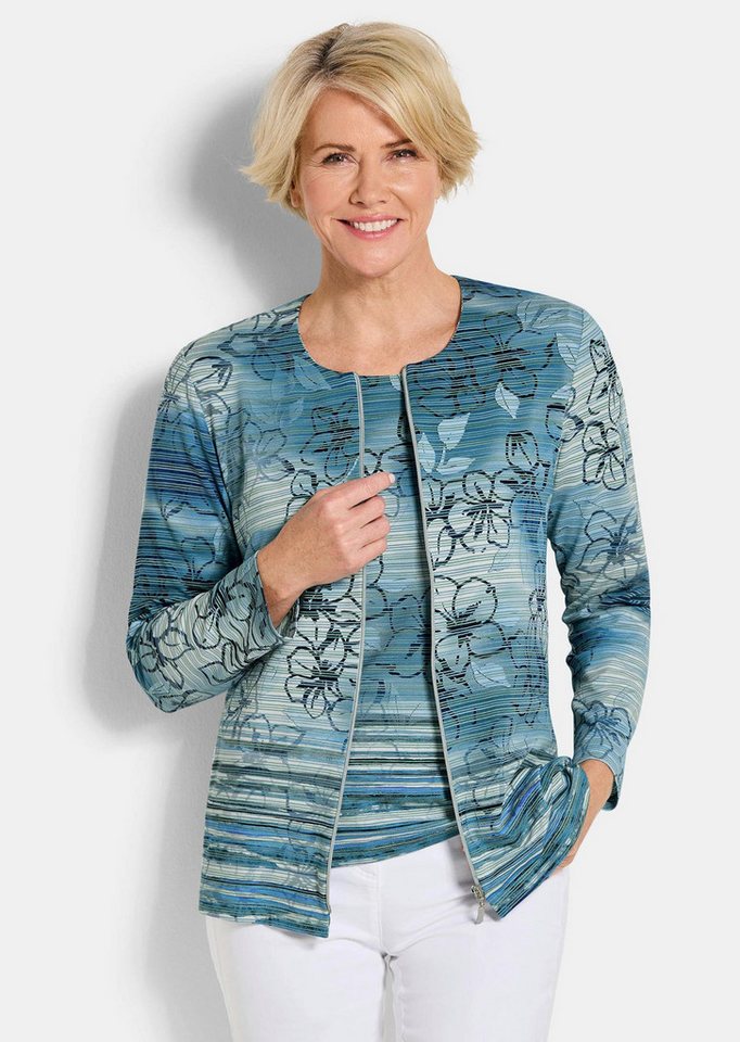 GOLDNER Outdoorjacke Kurzgröße: Viskosejacke mit Rundhals, Reißverschluss und Langarm Bild 3