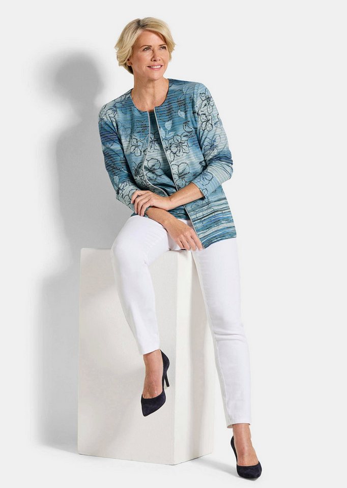 GOLDNER Outdoorjacke Kurzgröße: Viskosejacke mit Rundhals, Reißverschluss und Langarm Bild 4