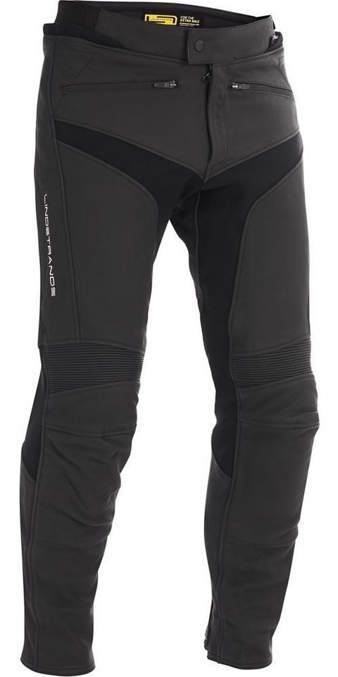 Lindstrands Motorradhose Leather Pants Sanden Black