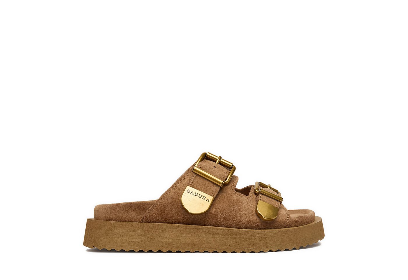 Badura Badura Damen Flip-Flops Beige Badepantolette