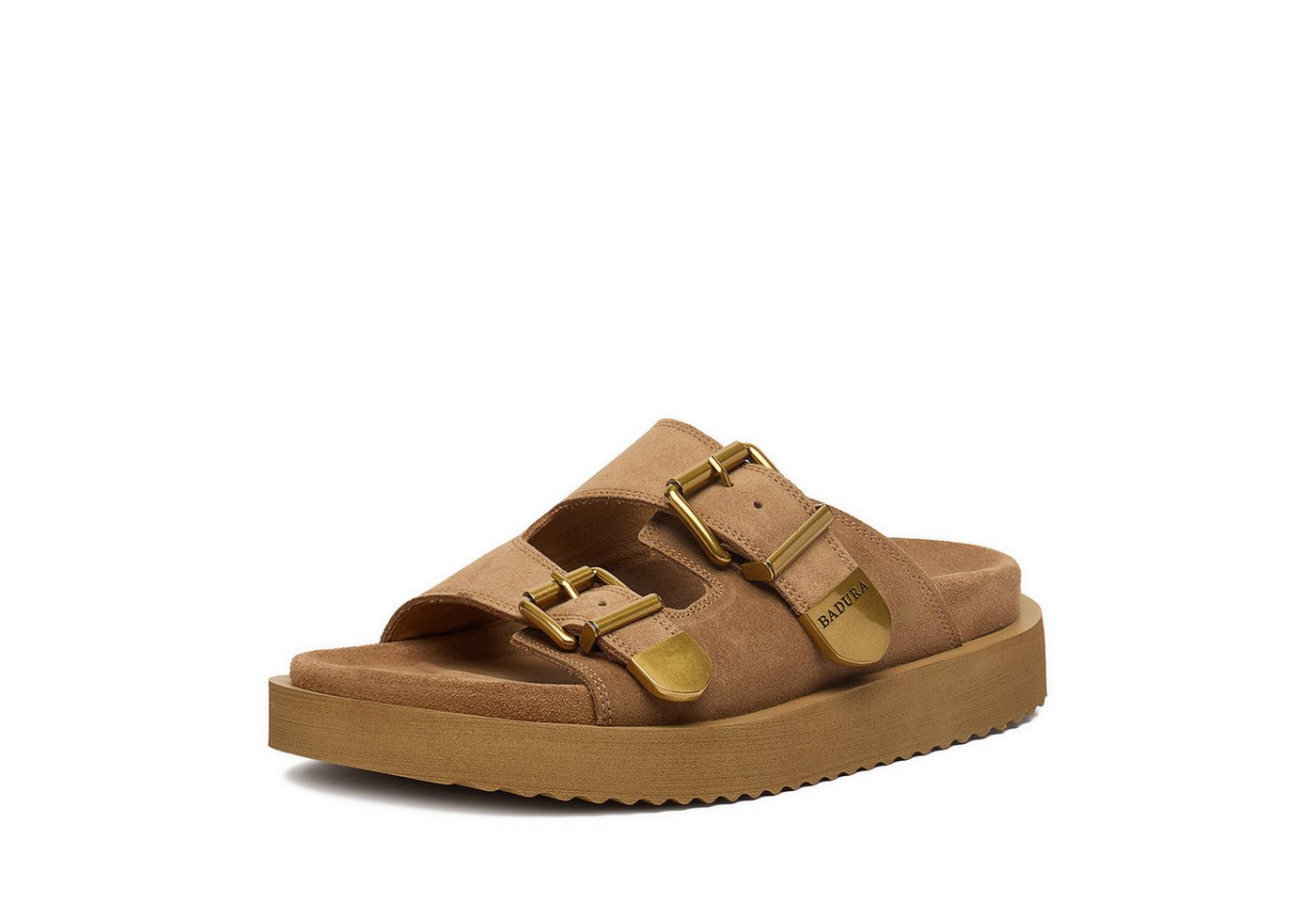 Badura Badura Damen Flip-Flops Beige Badepantolette Bild 3