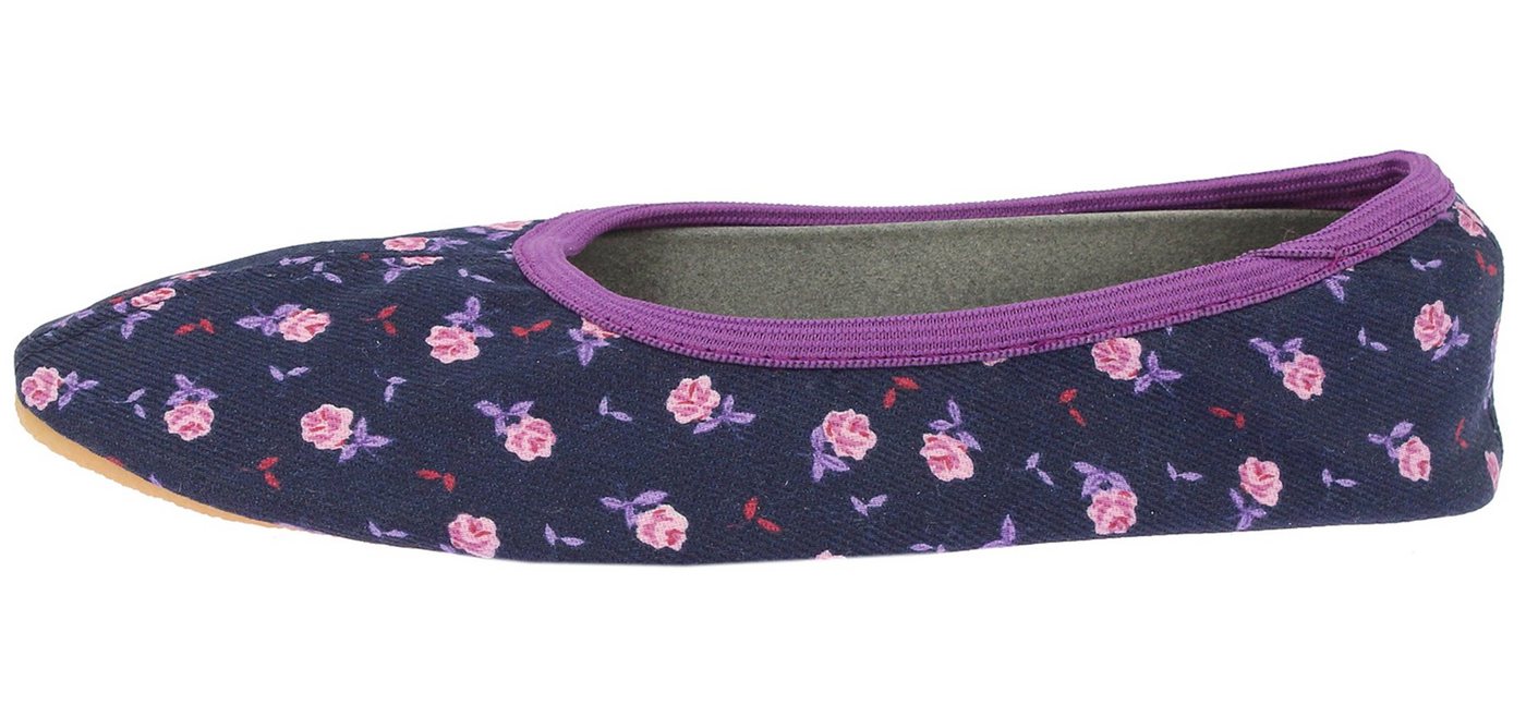 Beck Schläppchen Nostalgie Gymnastikschuh (bis Gr. 38 erhältlich) mit rutschfester Gummi-Sohle