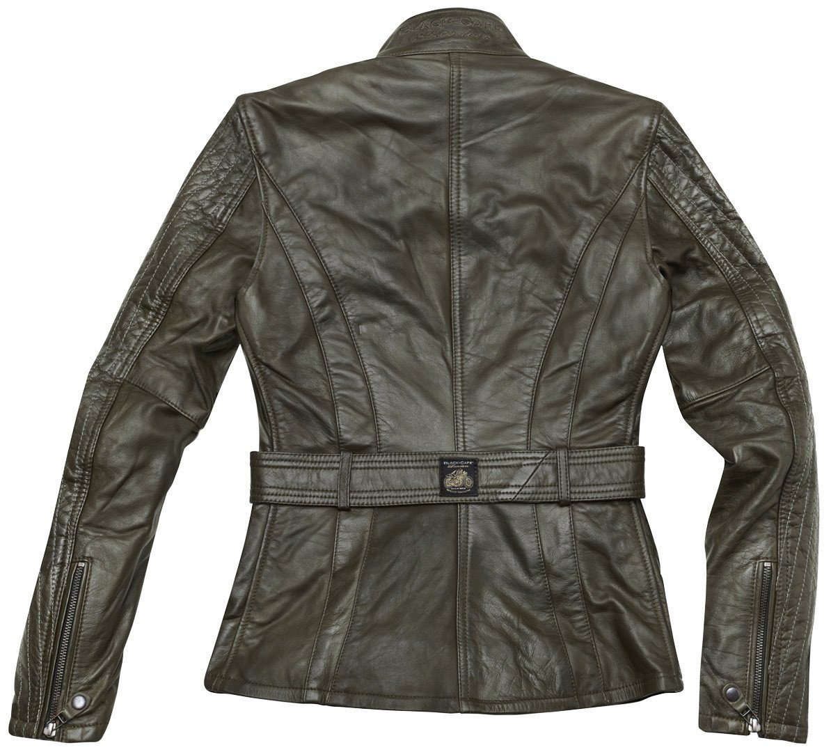 Black-Cafe London Motorradjacke Madrid Damen Motorrad Lederjacke herausnehmbares Innenfutter Bild 2