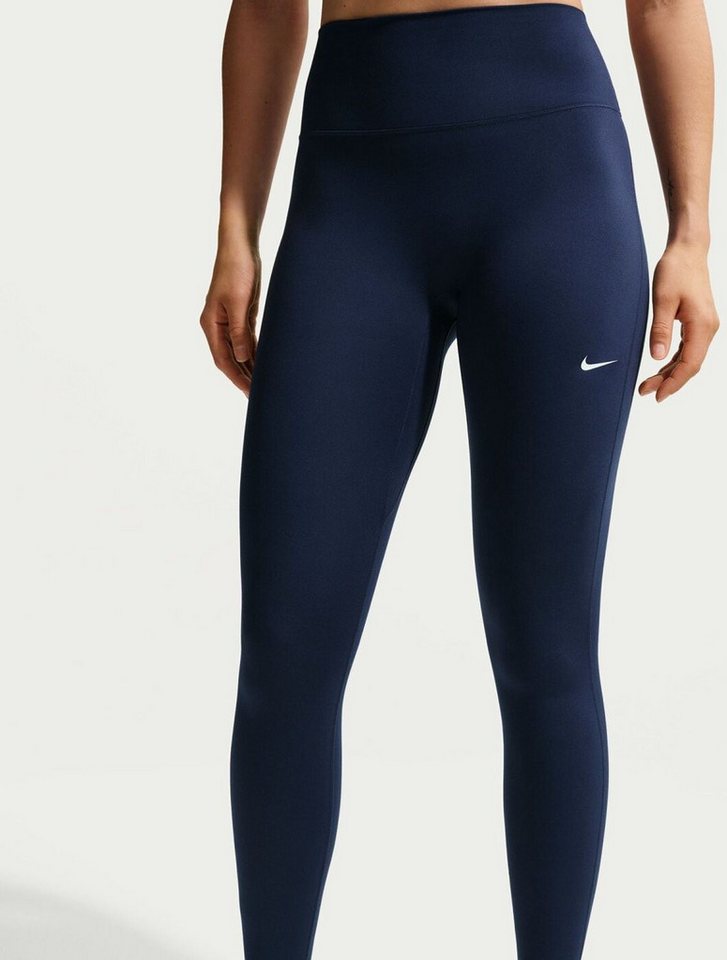 Nike Trainingshose W NK DF ONE HR TIGHT USEAM MIDNIGHT NAVY/WHITE Bild 2