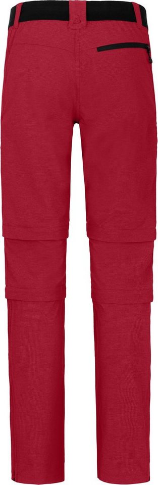 Bergson Outdoorhose PORI Doppel Zipp-Off mit T-ZIPP Damen Wanderhose, robust elastisch, Langgrößen, rot Bild 3