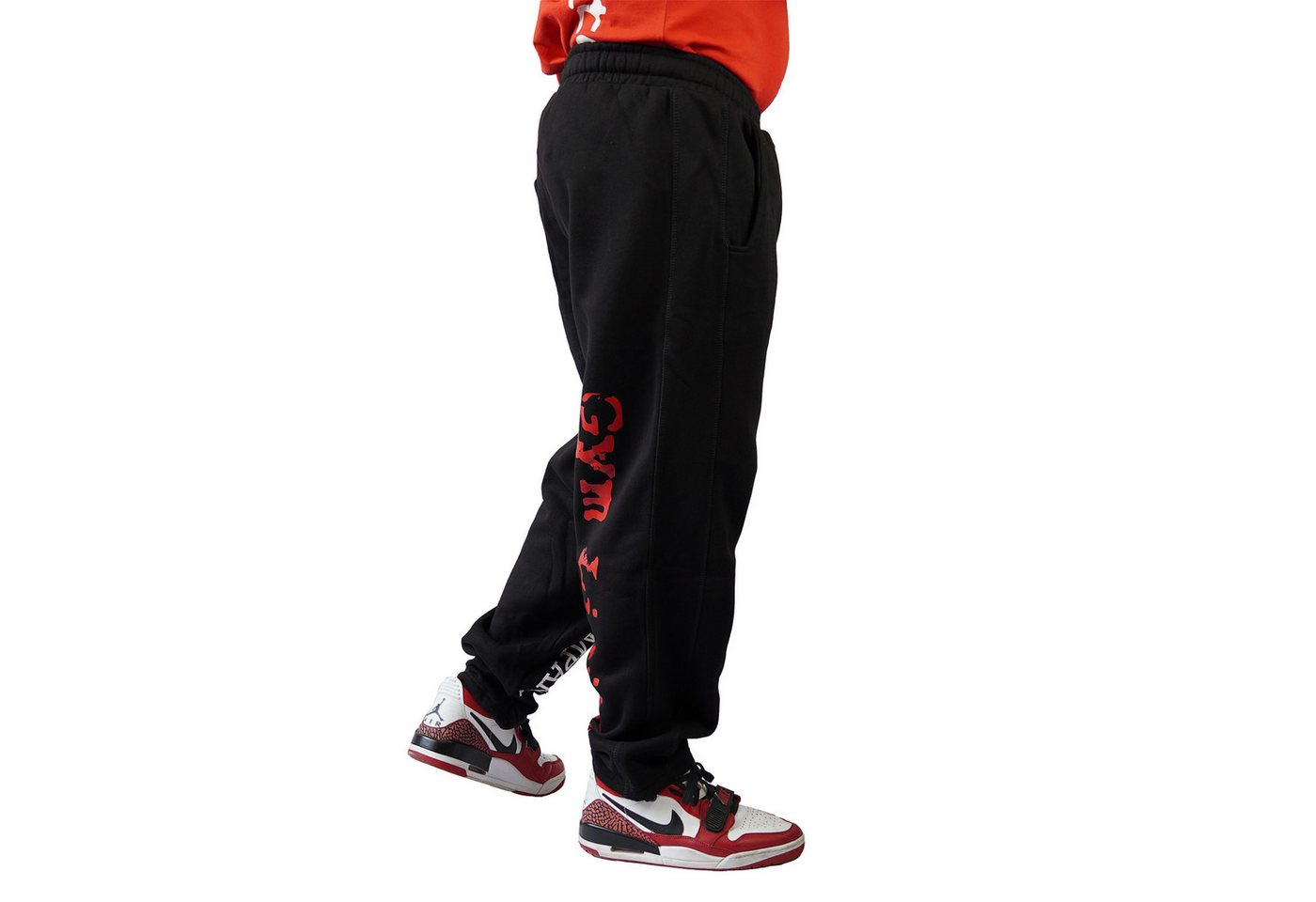 BRACHIAL THE LIFESTYLE COMPANY Sporthose Brachial Sporthose "Gym" schwarz/rot Bild 4