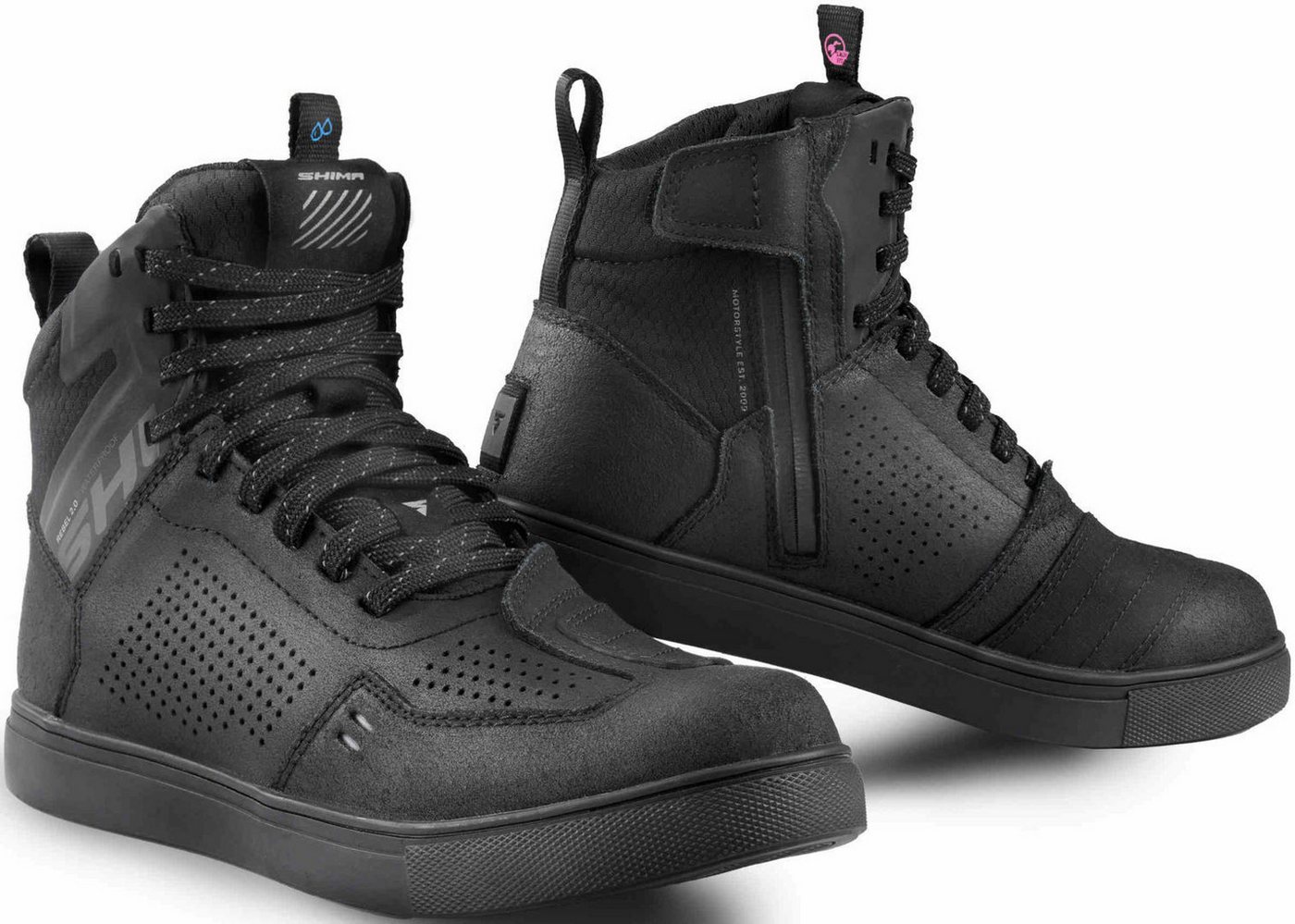 SHIMA Rebel 2.0 perforierte wasserdichte Damen-Motorradschuhe Motorradstiefel perforiert,wasserdicht Bild 2