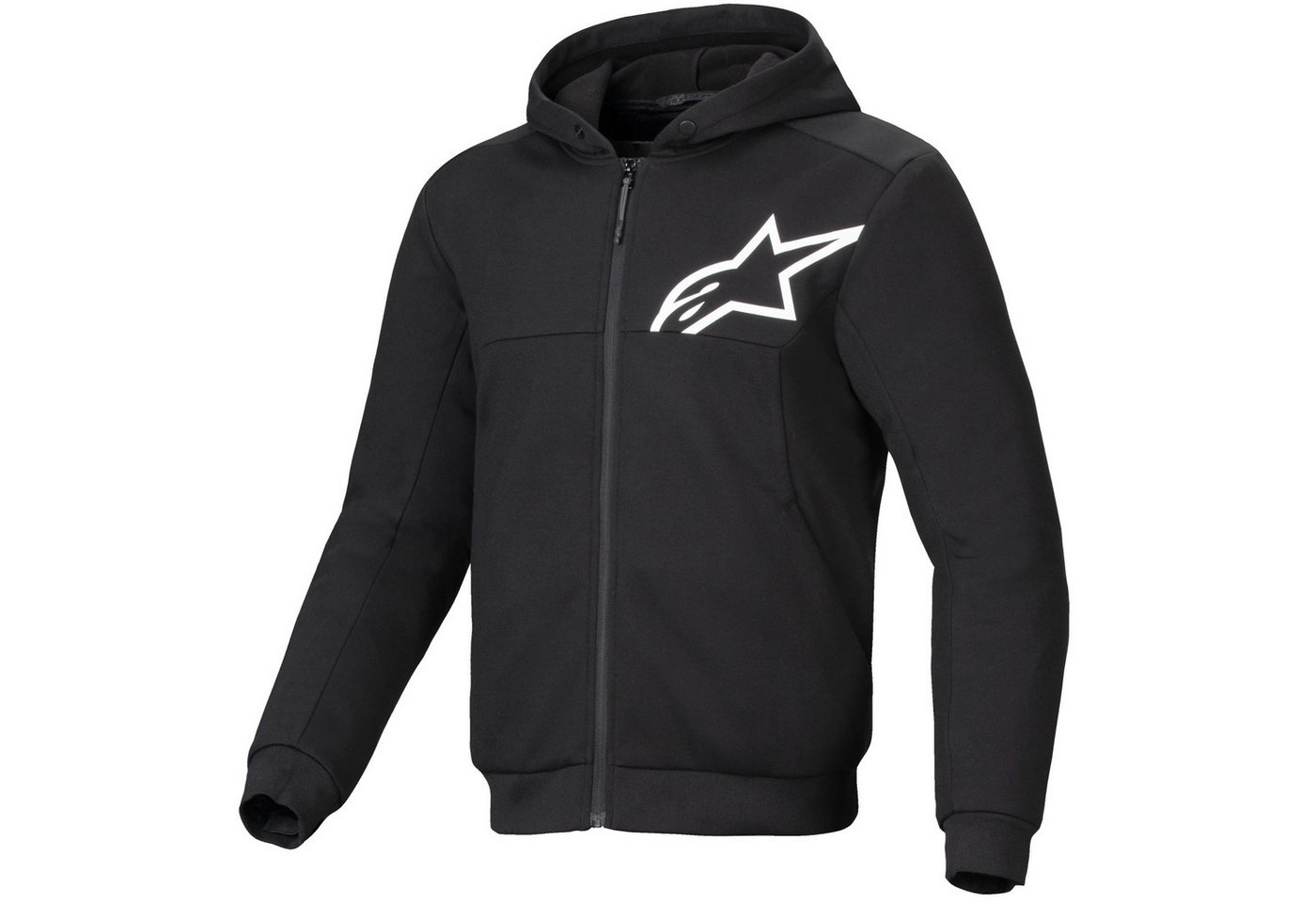 Alpinestars Motorradjacke Alpinestars Chrome V2 Sport Hoodie Schwarz / Weiss motorradjacke herren