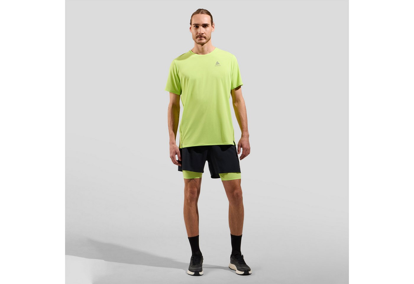 Odlo Laufshorts ZEROWEIGHT 5 Inch 2-in-1 Laufshorts 322562-15000 Leichte Runningshort mit Sprinter Bild 2
