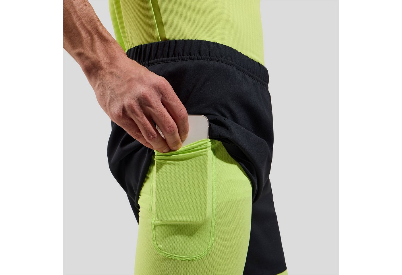 Odlo Laufshorts ZEROWEIGHT 5 Inch 2-in-1 Laufshorts 322562-15000 Leichte Runningshort mit Sprinter Bild 5