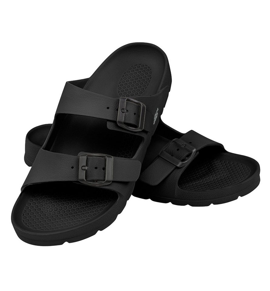 Aqua Speed Gr. 40 – Damen-Strandschuhe mit Handtuch im Kombi-Set Badesandale (Badeschuhe für Damen – verstellbar, bequem & schön kompakt) Badeschuhe mit EVA-Struktur – bequem & schnell trocknend