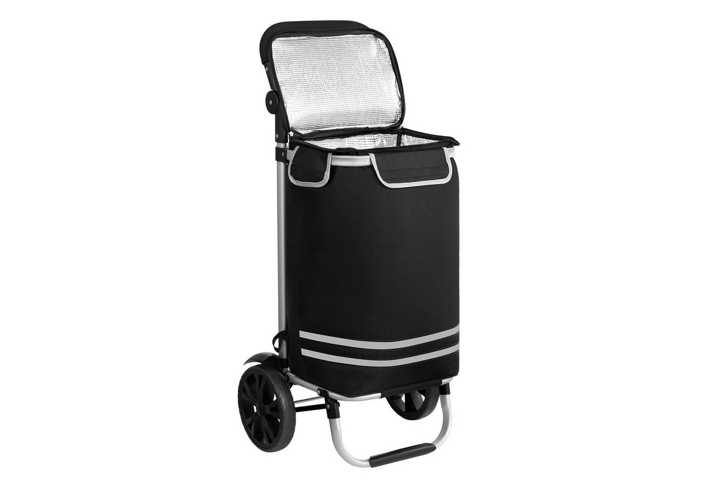 Oak&Tea Einkaufstrolley Einkaufstrolley 3-in-1 mit Kühltasche Thermotasche Transportwagen 56L, Faltbarer Transportwagen bis 50KG, Wasserdicht, Rucksackfunktion Bild 3