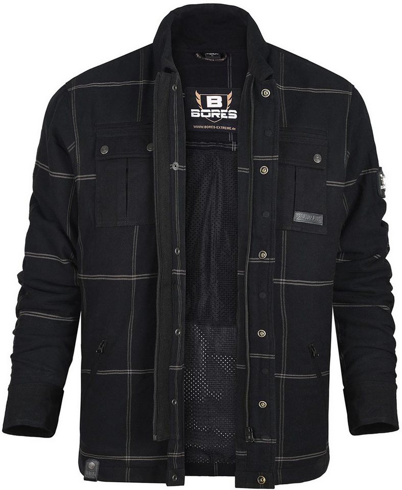 Bores Motorradjacke Lumberjack Premium Plus Bortexx Motorradhemd B wasserabweisend Bild 3