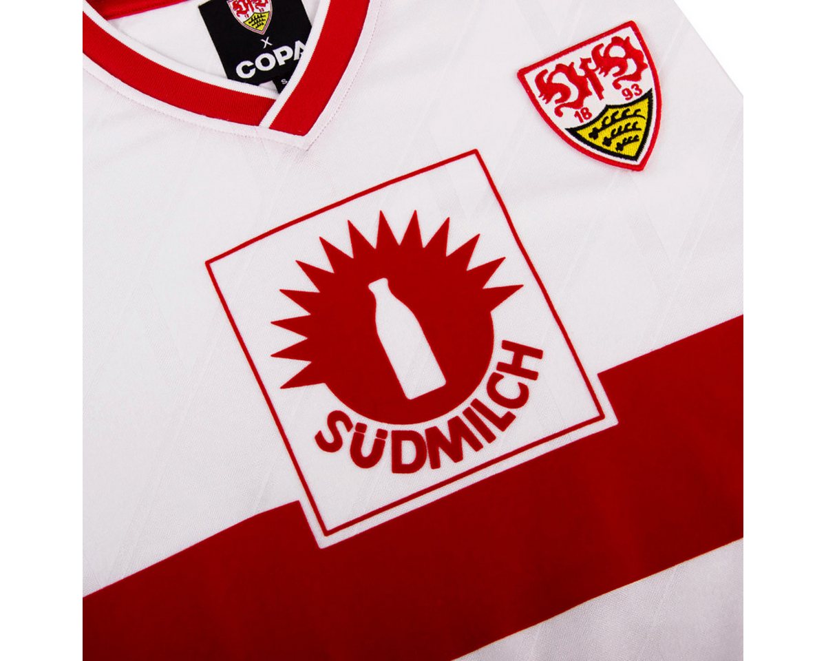 COPA Fußballtrikot VFB Stuttgart 1987/89 white (Packung)