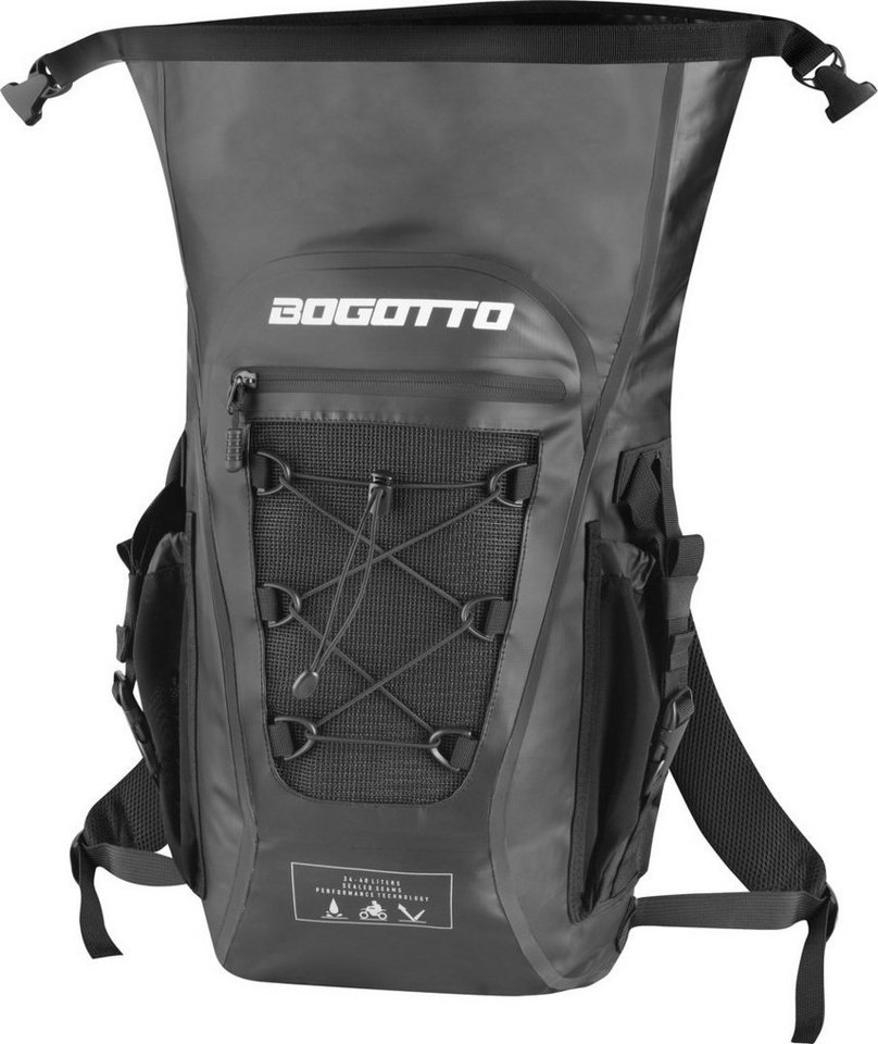 Bogotto Rucksack Terreno Roll-Top wasserdichter Motorrad Rucksack, Wasserdicht reflektierende reißverschluss wasserdichte Bild 4