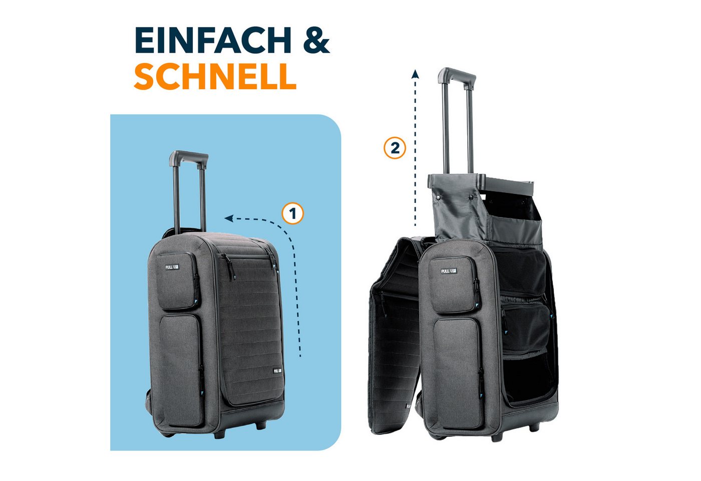 Pull Up Case GmbH Handgepäckkoffer Handgepäckkoffer Pull Up Backpack Bild 4