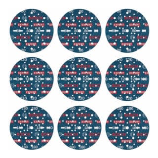 Bosch Professional - Bosch expert O780 Folienschleifscheiben-Set, 150 mm, G80 (3x) G120 (3x) G180 (3x), 9-tlg.