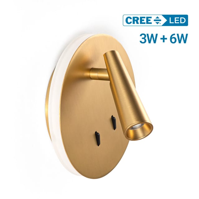 Wandleuchte 'felam' - 3w + 6w - 2700k - Cri 85