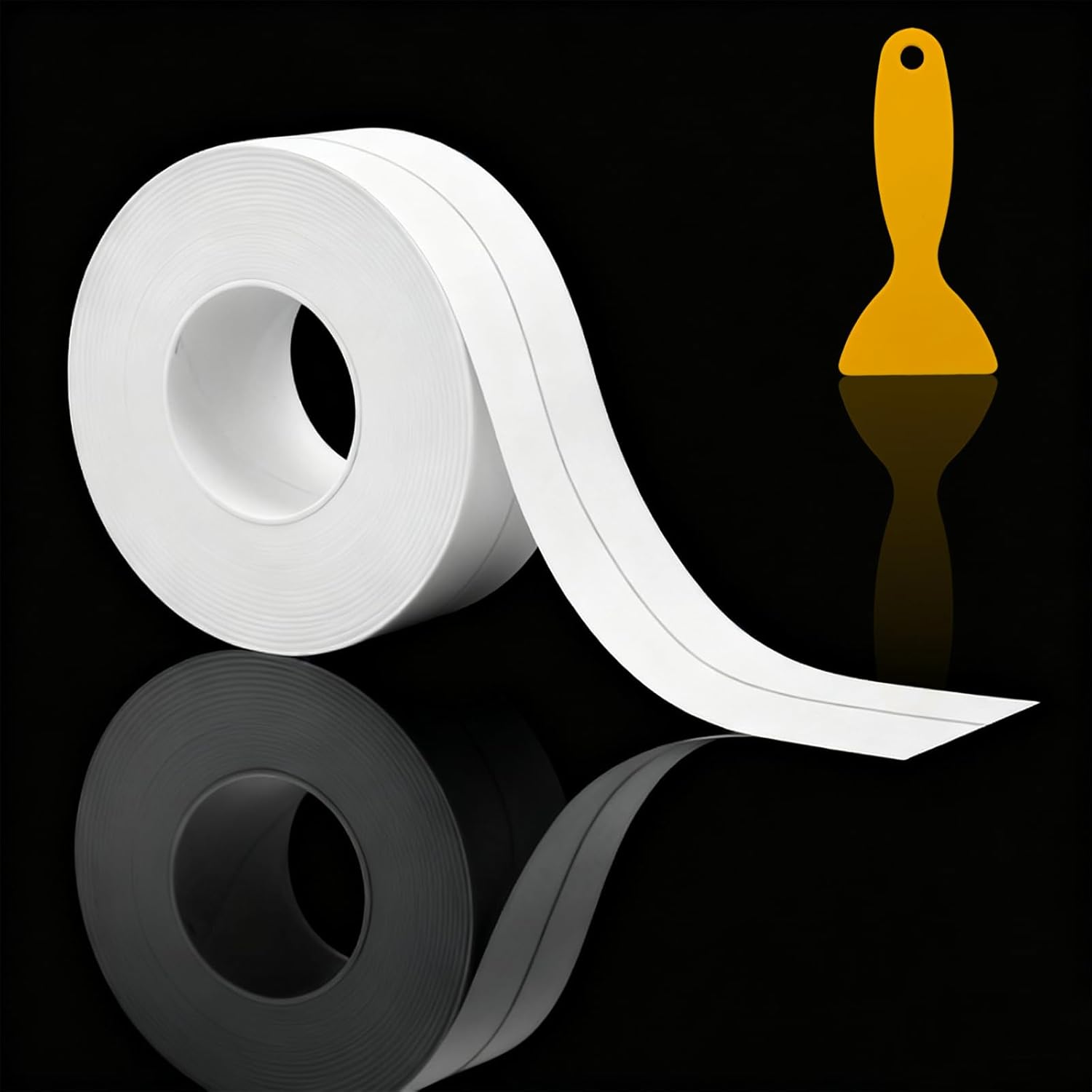 Silikon-dichtungsband Für Badezimmer, Selbstklebend, Flexibles Pvc-anti-schimmel-band, Badewannendichtung Für Badezimmer, Küche Und Mehr (1, Weiß, 320 3,8 Cm)