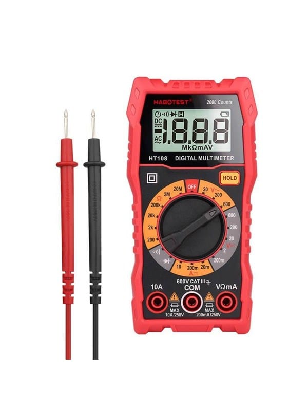 Digitales Handmultimeter Universal Ncv Rms Live Diodentest Led-Taschenlampe