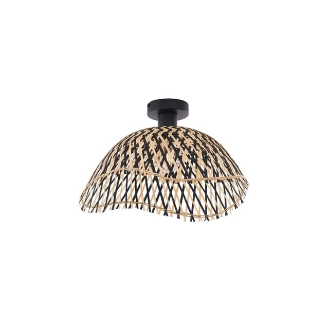 Art-Deco-Deckenleuchte schwarz Bambus 40cm - Alka