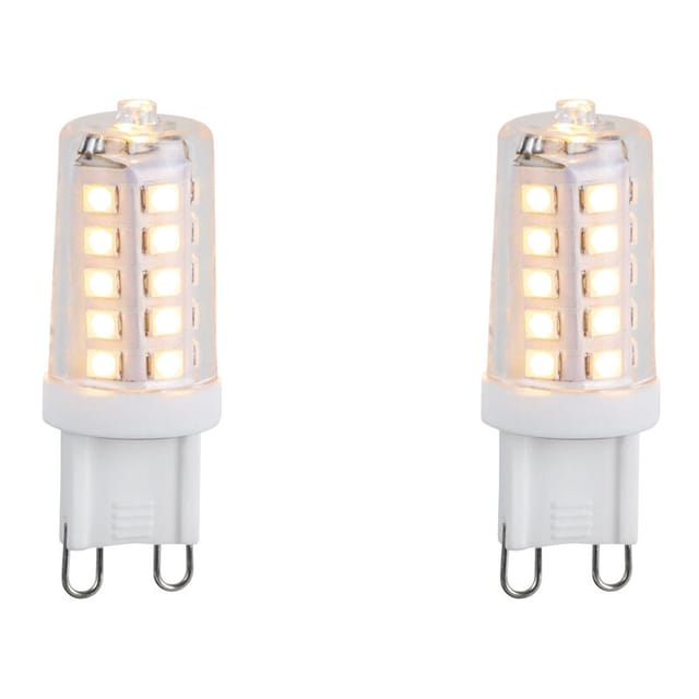 2er Set G9 dimmbare LED-Lampen 3,2W 250lm 2200K