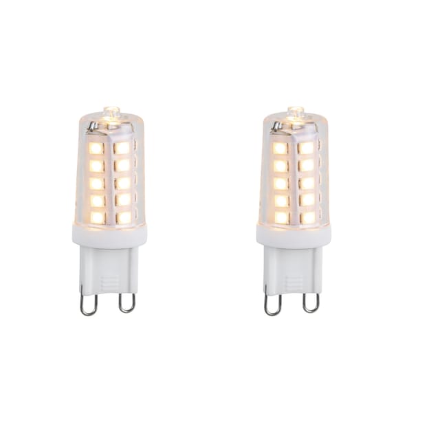 2er Set G9 3-Stufen dimmbarer LED-Lampen 3W 250lm 2700K