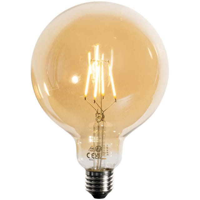 E27 Dimmbare led Gold G125 4,9W 450lm 2200K