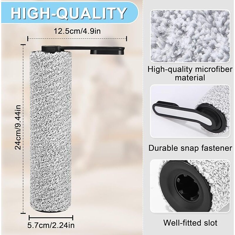 Forehill 6-teiliges Zubehörset Für Nass- Und Trockensauger Tineco Floor One S5/s5 Pro/s5 Pro 2/s5 Extreme: 2 Mikrofaser-walzenbürsten + 3 Filter + 1 Reinigungsbürste