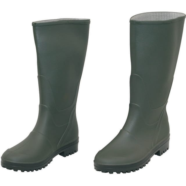 Grüne Knie-Pvc-Stiefel N 43