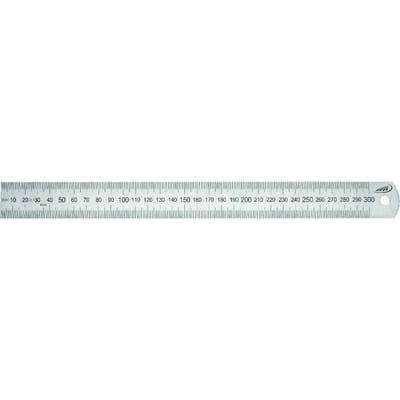 Biegsamer Stahlmaßstab 150x13x0,5 mm 1/1-Teilung