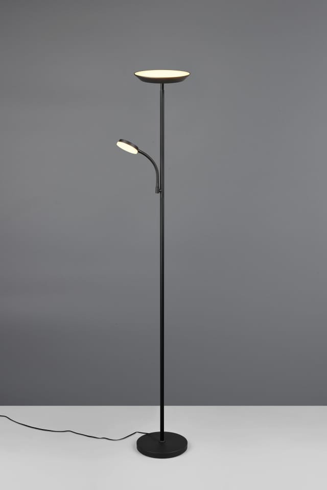 Led Stehleuchte Specter 17 + 4,5 w schwarz matt Deckenlampen & Kronleuchter - Trio