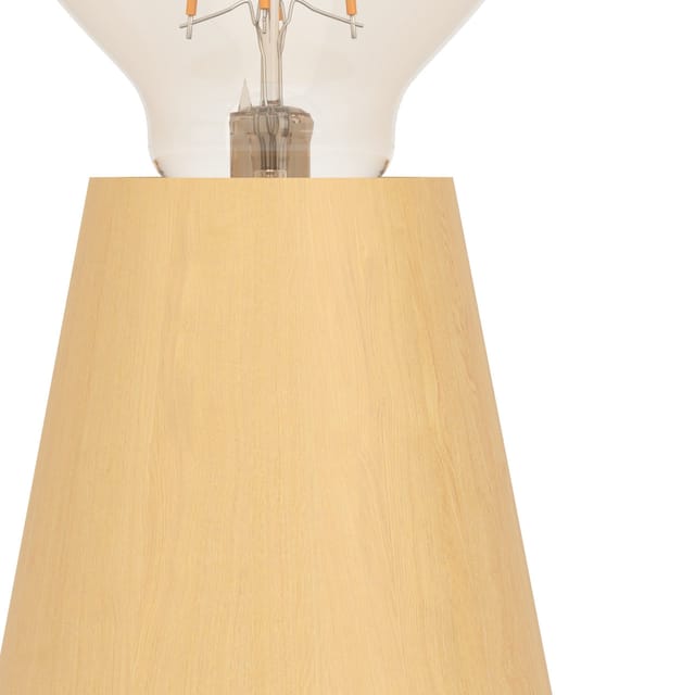 Tischleuchte Asby hellbraun 10 x 8,5 cm E27 Lampen - Eglo