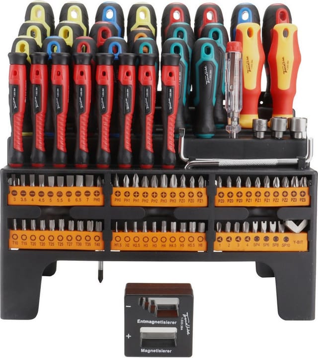 TrendLine Schraubendreher Bit Set 100-teilig inkl Magnetisierer Entmagnetisierer