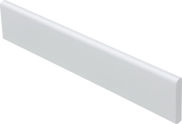 Primo - Abschlussleiste selbstklebend 250 x 4,3 cm x 7 mm, weiß Sockelleiste
