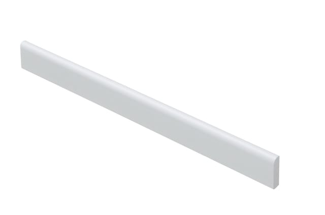 Primo - Abschlussleiste selbstkleben 250 x 2,1 cm 5 mm, weiß Sockelleiste