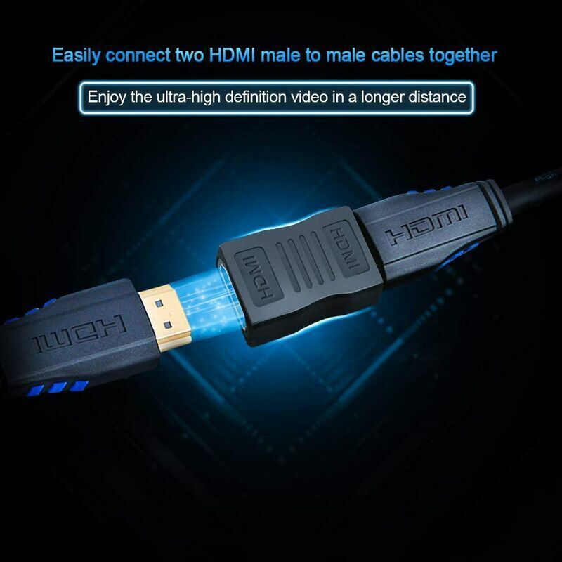 Vurahome – Hdmi-buchse-auf-buchse-adapter, 2er-pack, High-speed 4k & 3d Hdmi-extender-koppler Für Fernseher, Roku, Ps3/ps4 Und Zur Erweiterung Ihrer Hdmi-geräte