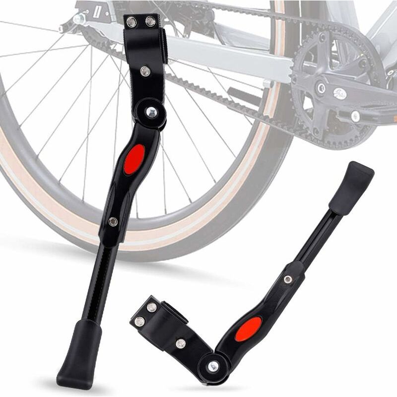 Vurahome - Fahrradständer, Verstellbarer Mtb-ständer Aus Aluminiumlegierung Mit Rutschfesten Gummifüßen, Universeller Seitenständer Für Mountainbikes, Rennräder, Fahrräder Und Andere (34,5 Cm-4 Zoll)