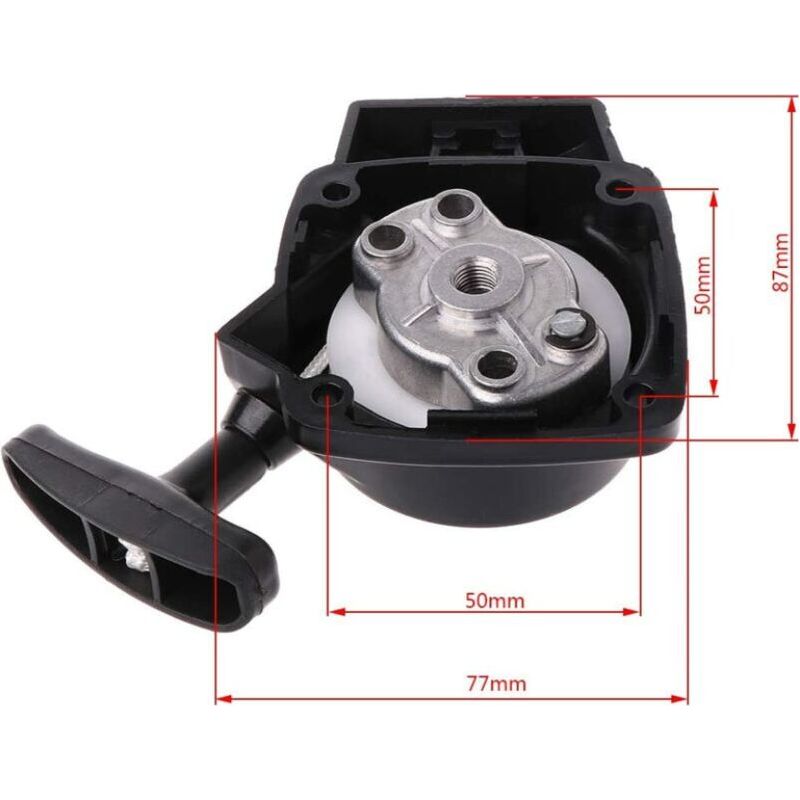 Vurahome - Seilzugstarter Für Freischneiderkopf, Seilzugstartergriff Für Freischneider/schneidkopf/rasenmäher 26cc 1e34f Mitsubishi Cg260 Bc260