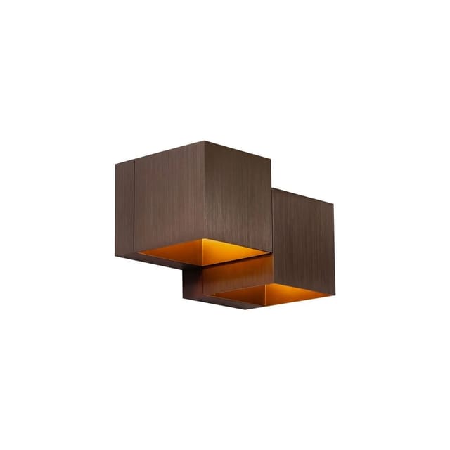 Moderne Wandleuchte Dunkelbronze 2-flammig - Transfer Double