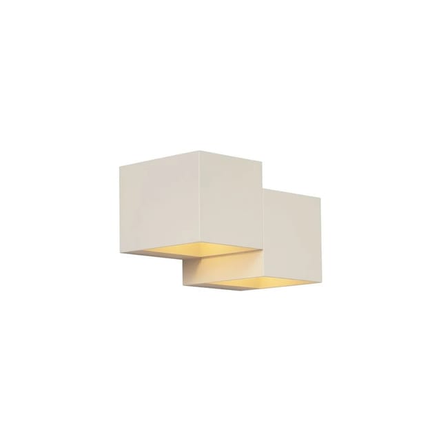 Moderne Wandleuchte Beige 2-flammig - Transfer Double