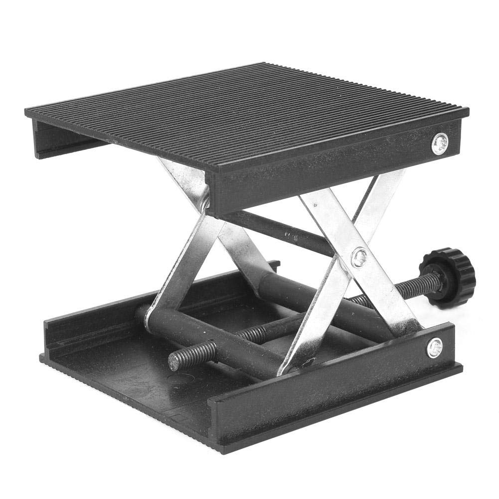 Ej.life - Metall-Hebeplattform, Hebetisch, Hebeständer für Labor-Wissenschaftsexperimente, 90 x 90 x 90 mm, Schwarz, andere Laborprodukte