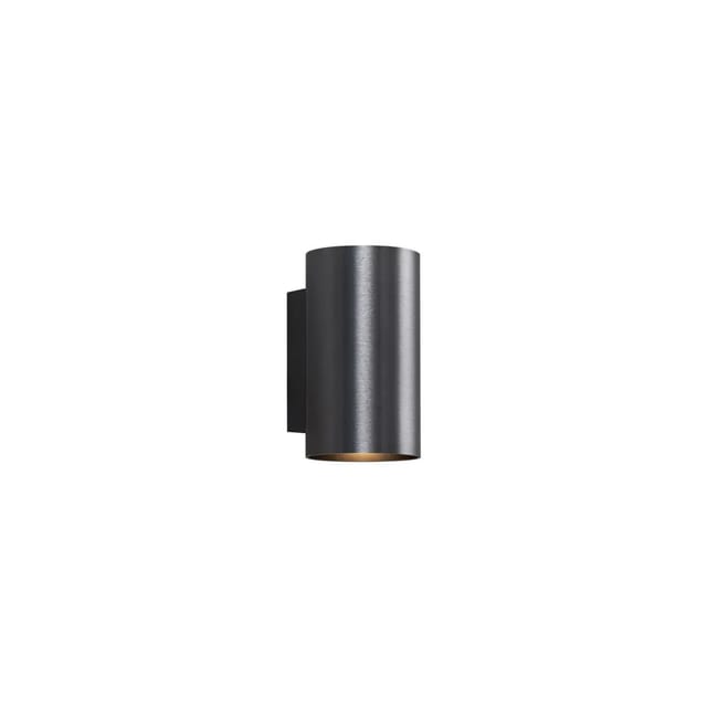 Moderne Wandleuchte Gunmetal rund 2-flammig GU10 50mm - Sandy
